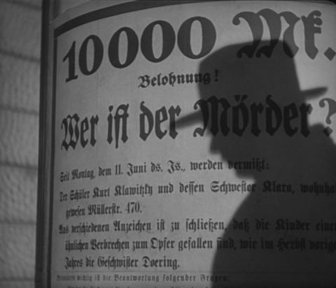 M LE MAUDIT | M, EINE STADT SUCHT EINEN MORDER | 1931