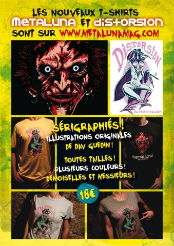 Mode : tee-shirts Metaluna & Distorsion