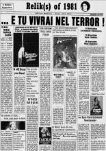 Sortie Fanzine : Relik(s) 1981 