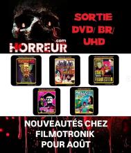 Sortie DVD : 5 nouveautés chez Filmotronik en août